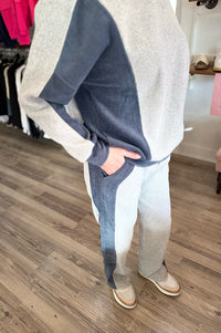 Tanner Colorblock Ribbed Corded Pants
