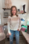 Nile Round Neck Patterned Sweater