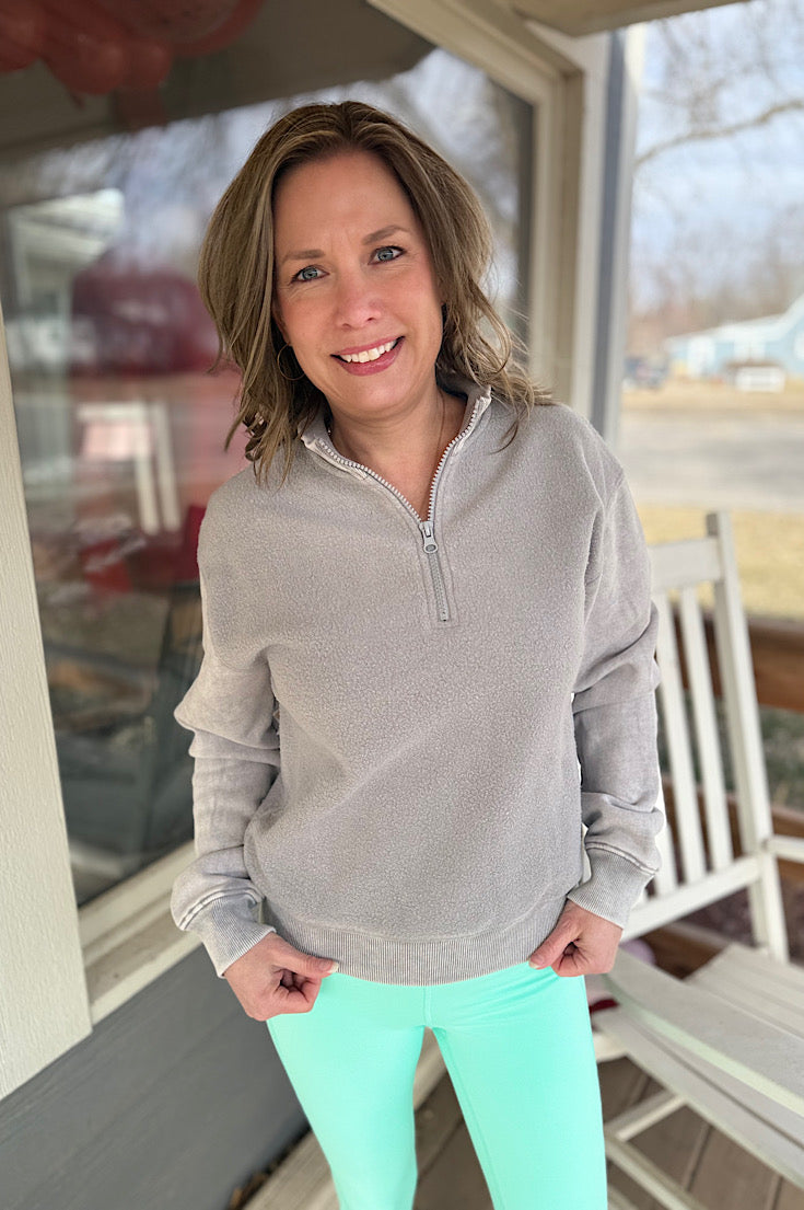 Maxwell Inside Out Fleece Half Zip {2 colors}