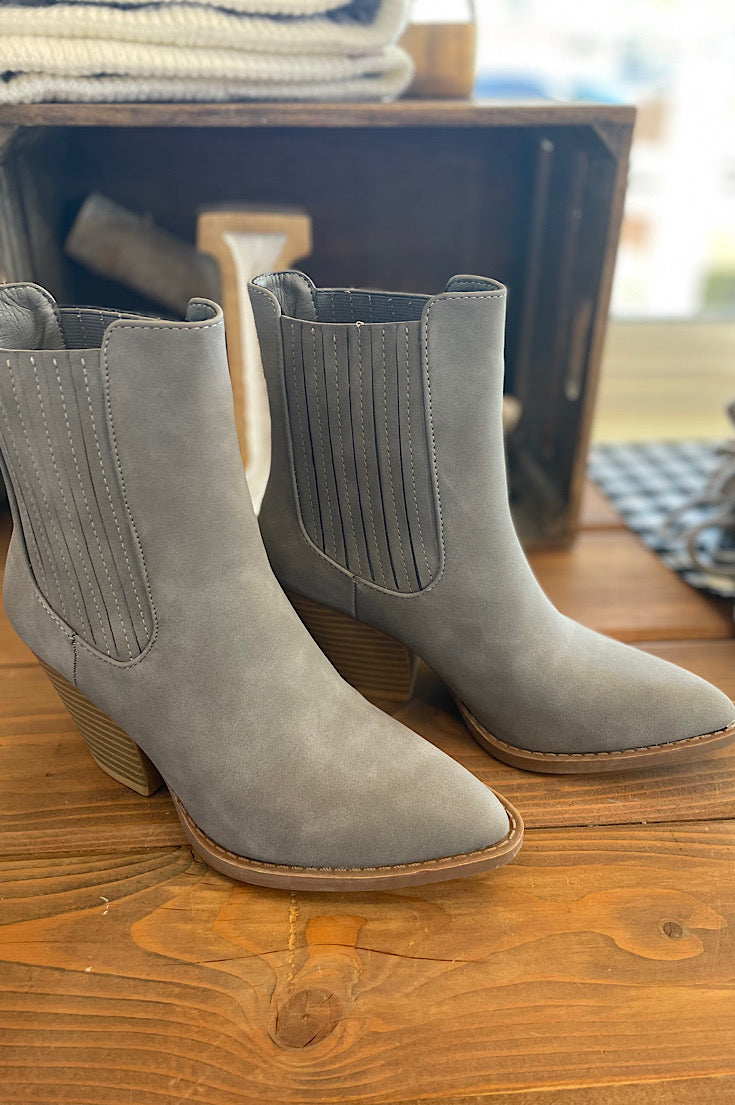 Haisley Grey Bootie