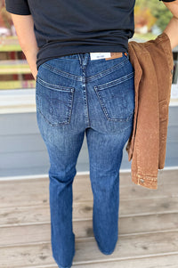 Jayden Judy Blue Western Welt Pocket High Rise Bootcut