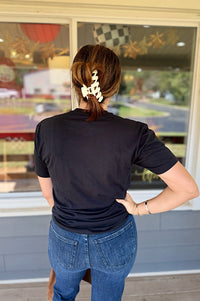 Pumpkin and Vines Black Tee
