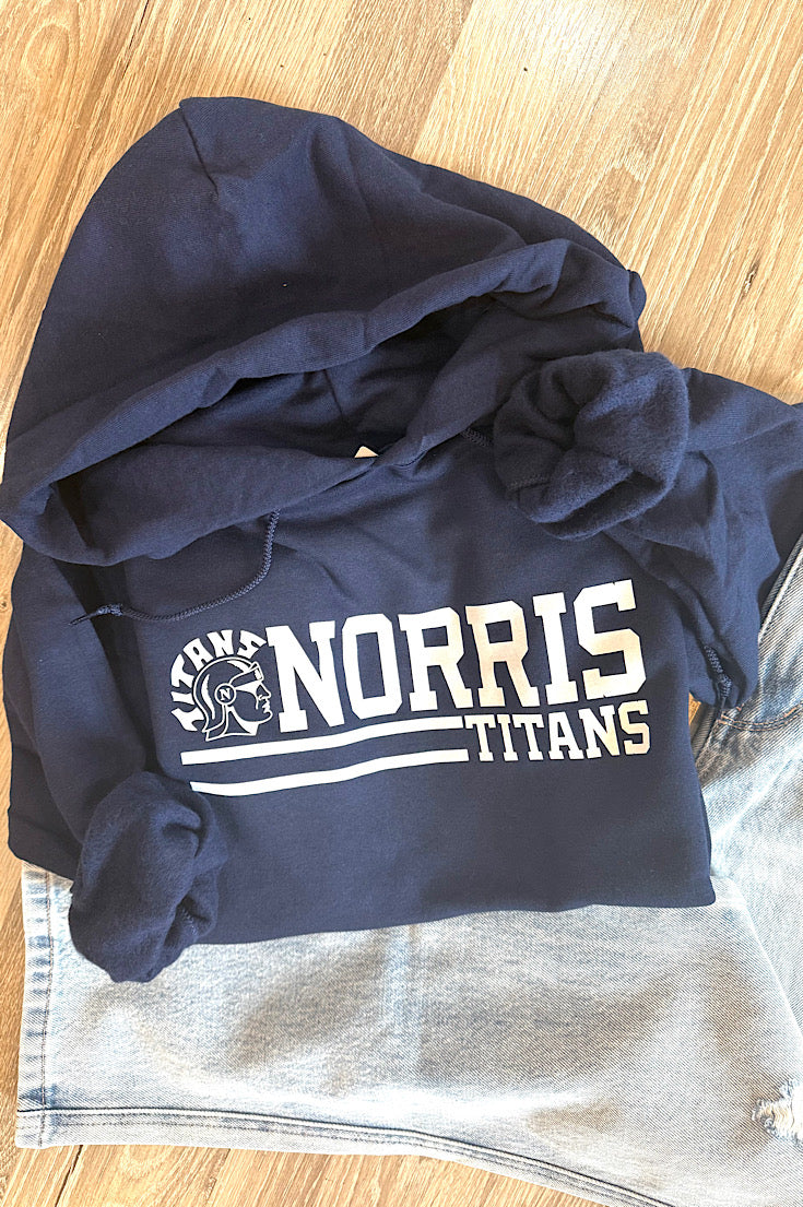 Norris Titans Stripe Navy Hoodie