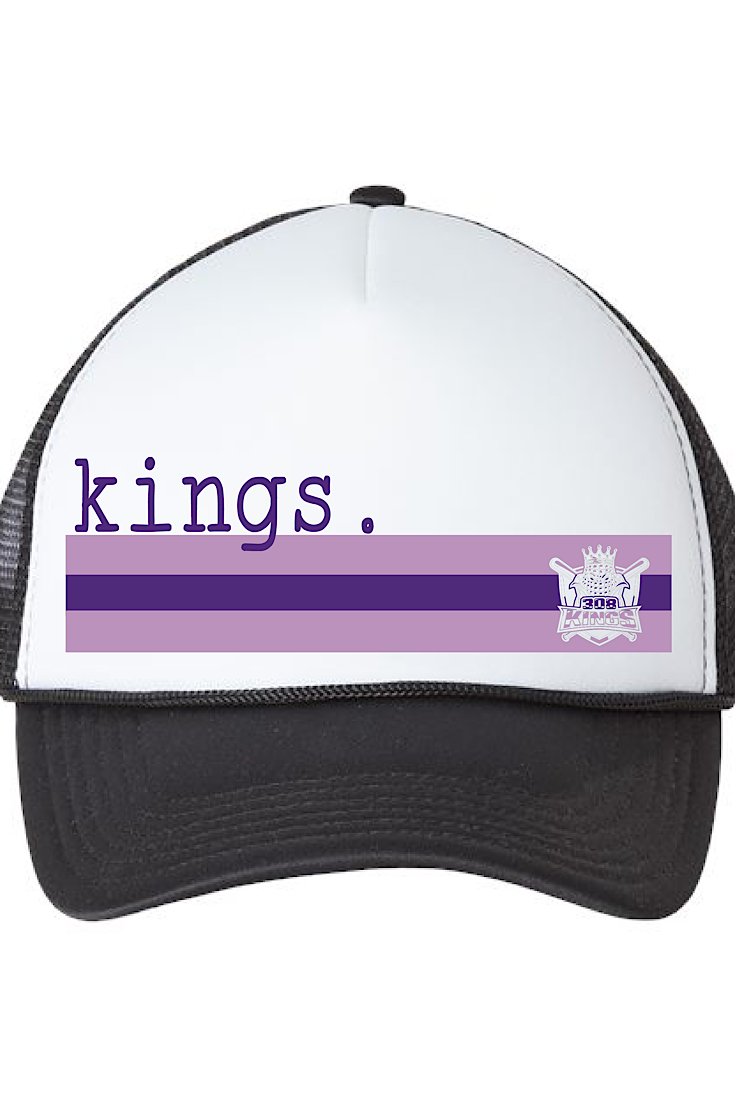 308 Kings Retro Stripe Trucker Hat