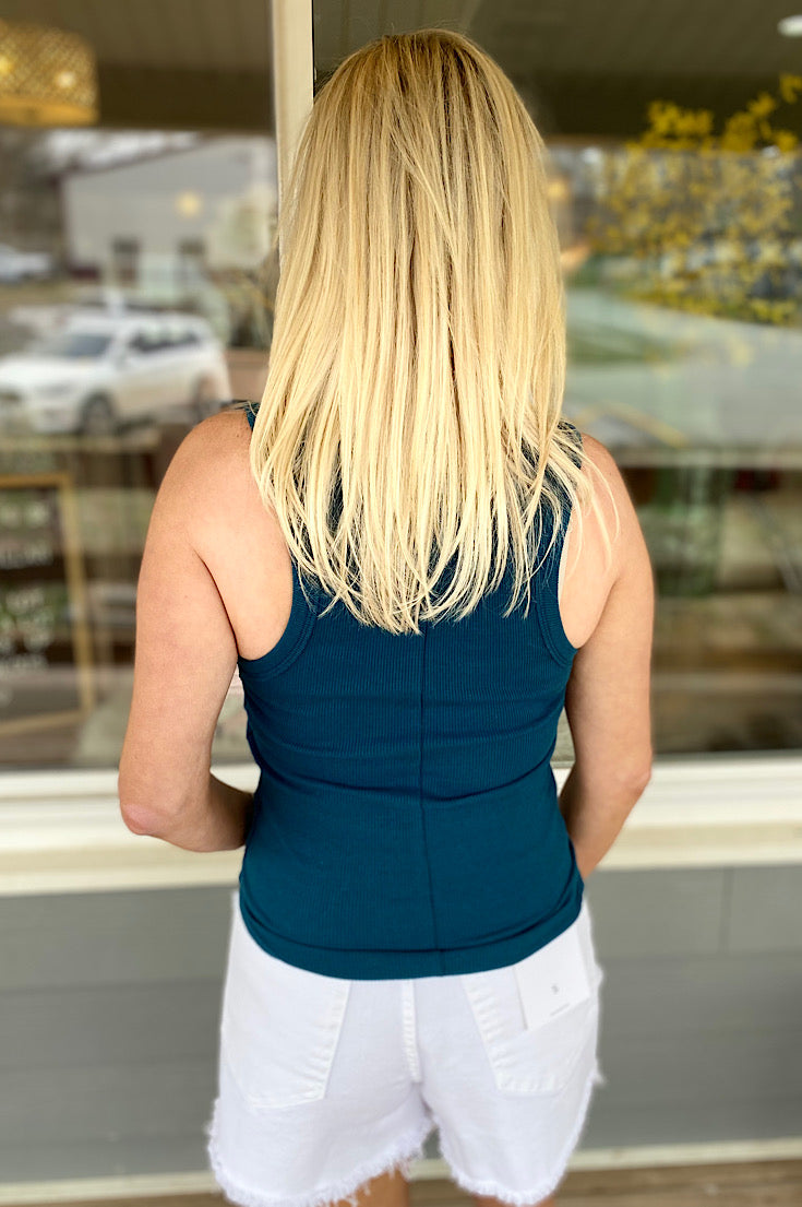 Jace Racer Back Ribbed Tank