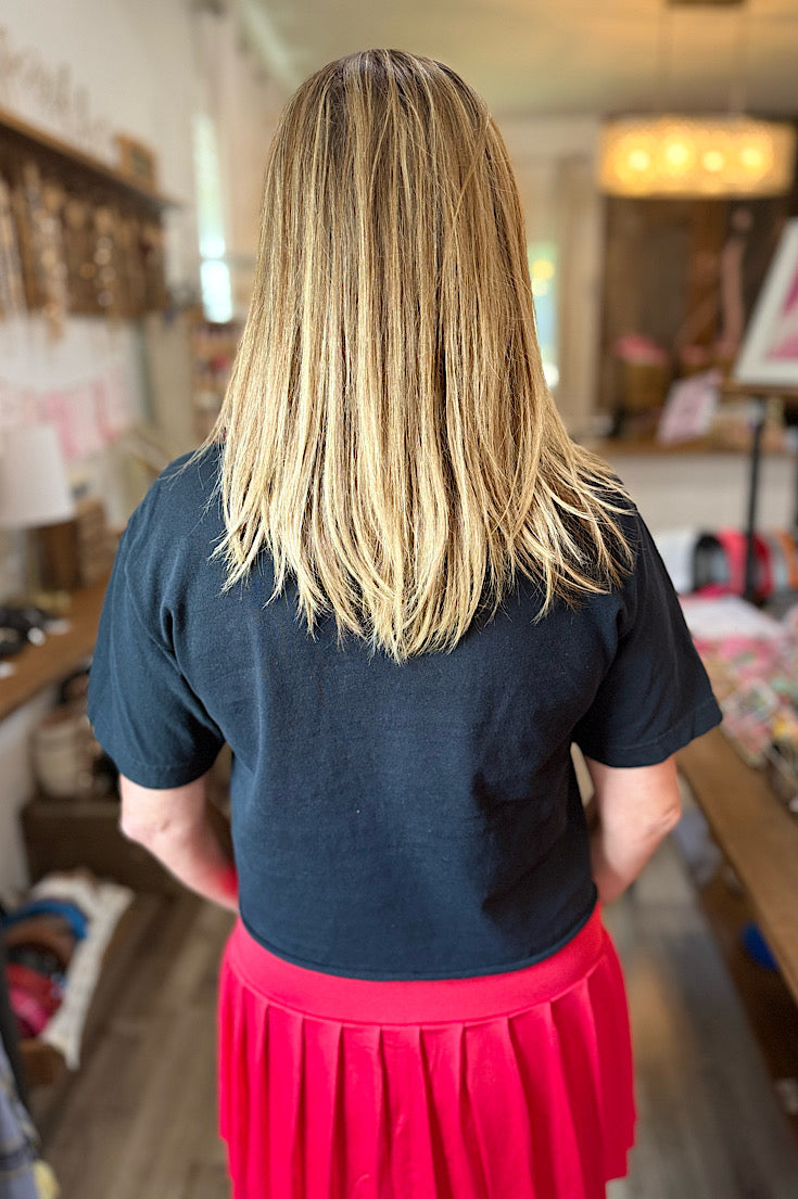 GBR Arch Applique Black Boxy Tee