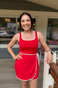 Penelope Ruby Red Active Dress