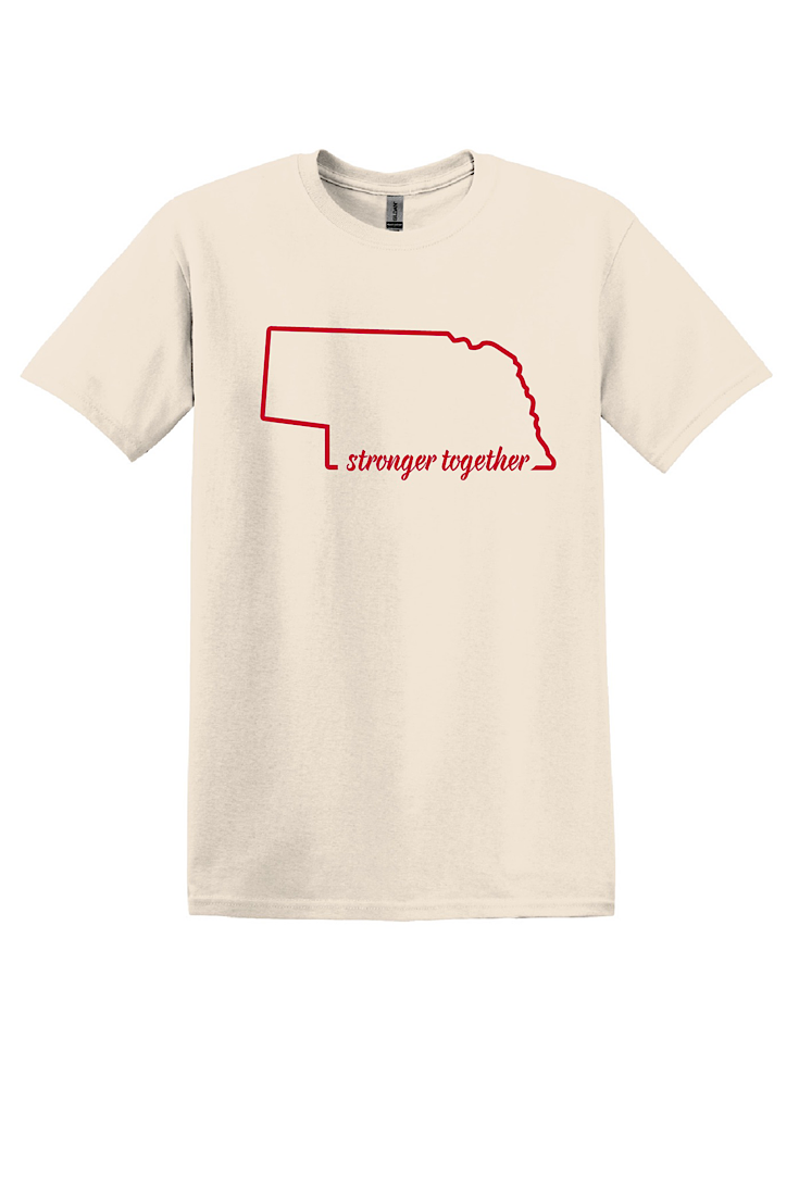 Stronger Together Nebraska Tee **Storm Relief Benefit**