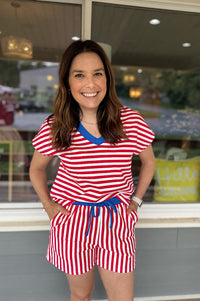 Kellyn Stripe Short Set {2 colors}
