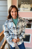 Zander 2 Pocket Plaid Button Down Shacket {2 colors}