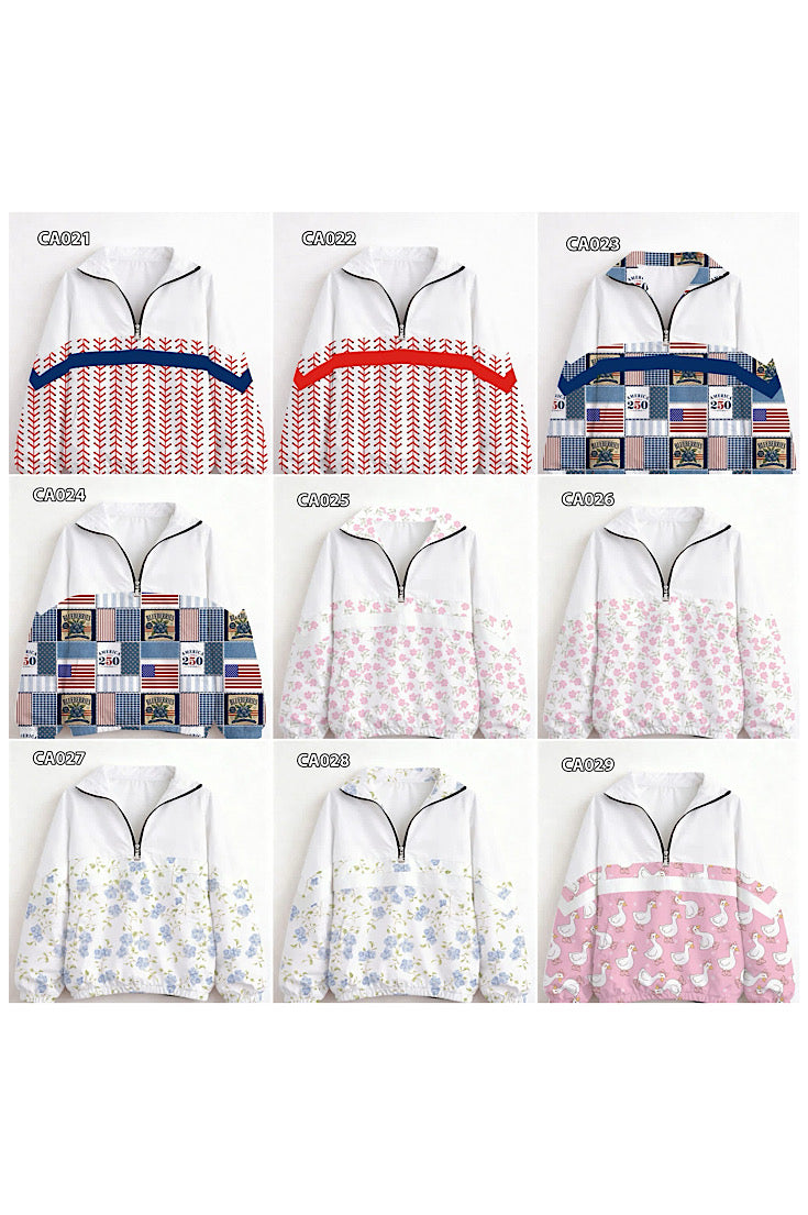 Custom New Pattern Design Windbreaker -Youth and Adult