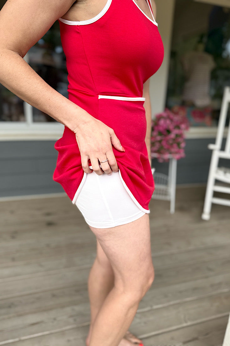 Penelope Ruby Red Active Dress