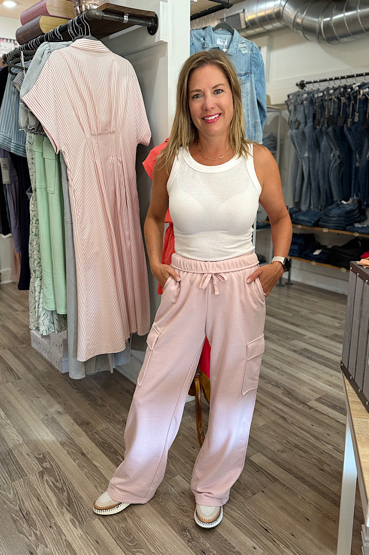 Barrie Straight Cargo Sweatpants {3 colors}