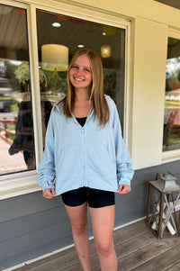 Hexlyn Waist Length Full Zip Hoodie Jacket {3 colors}