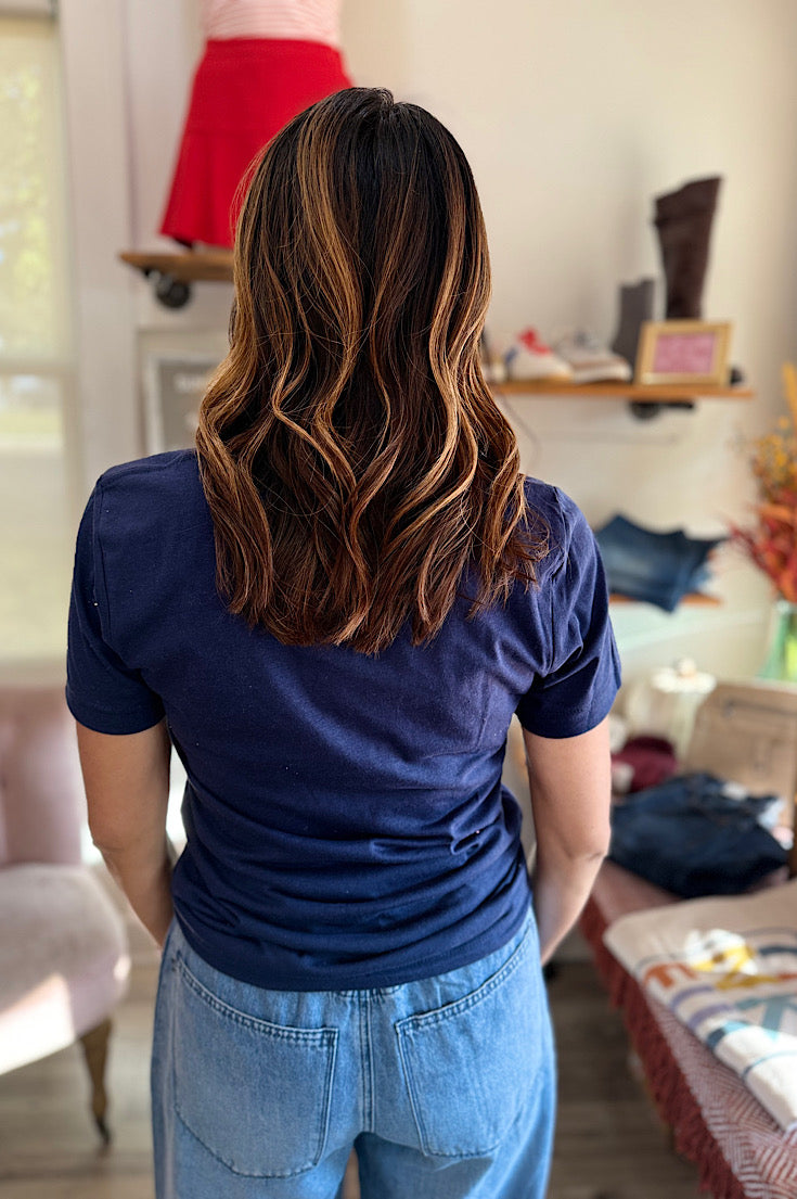All the Fall Things Navy Tee