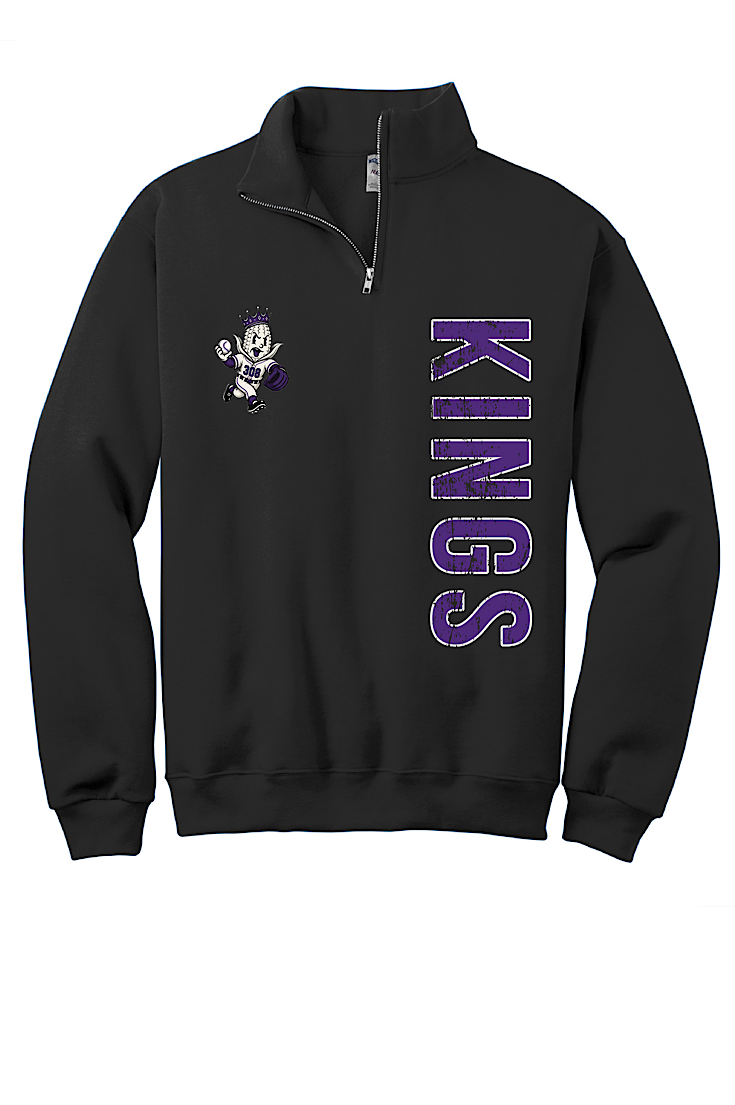 308 Kings Vertical Logo Black 1/4 Zip