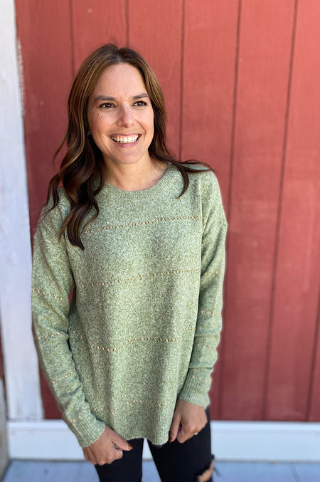 Aubree V-Neck With X Strap Sweater {2 colors}