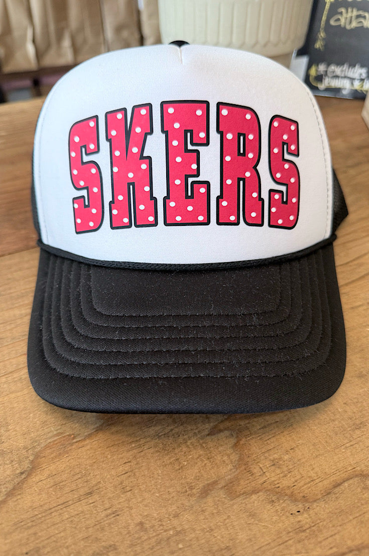 Skers Polka Dot Trucker Hat