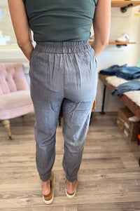 Daysen Washed Gray Tencel Joggers