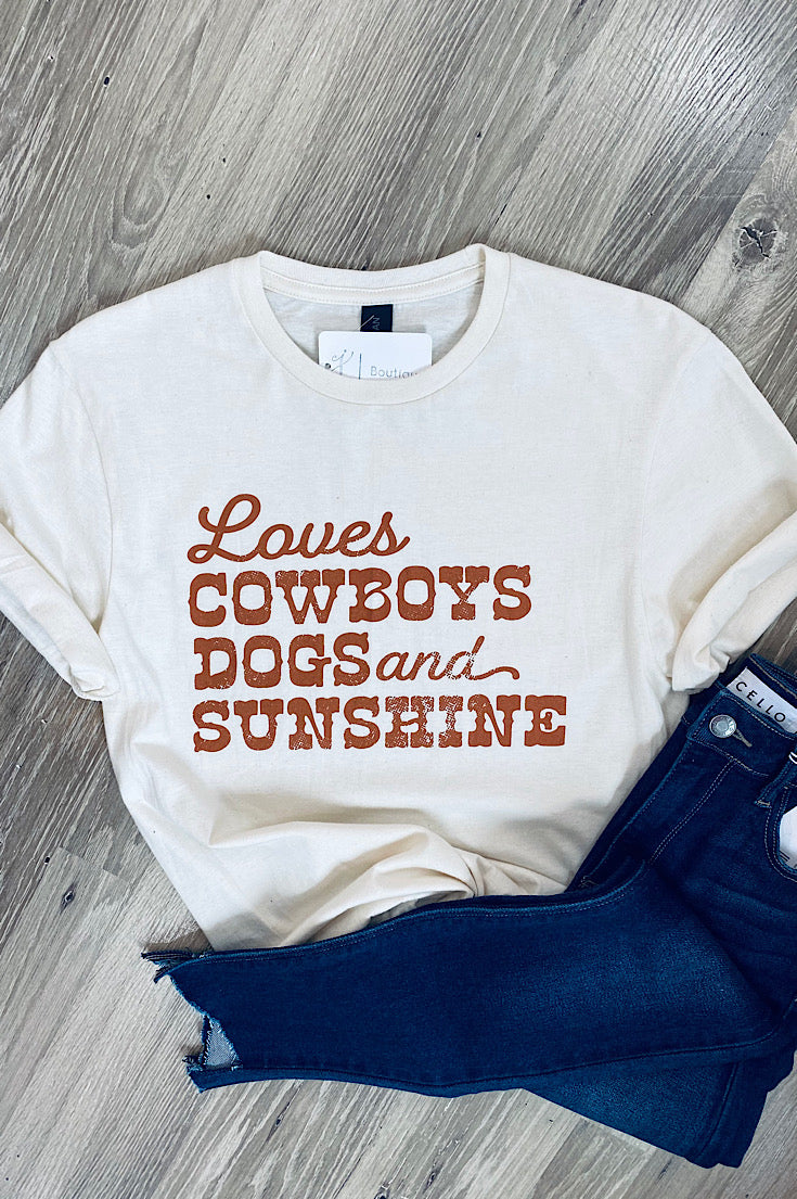 Loves Cowboys Dogs And Sunshine