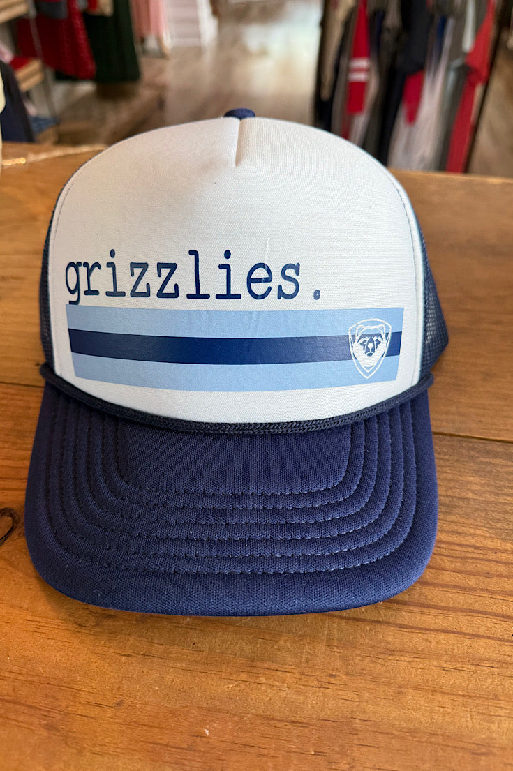 Grizzlies Stripe Foam Trucker Hat