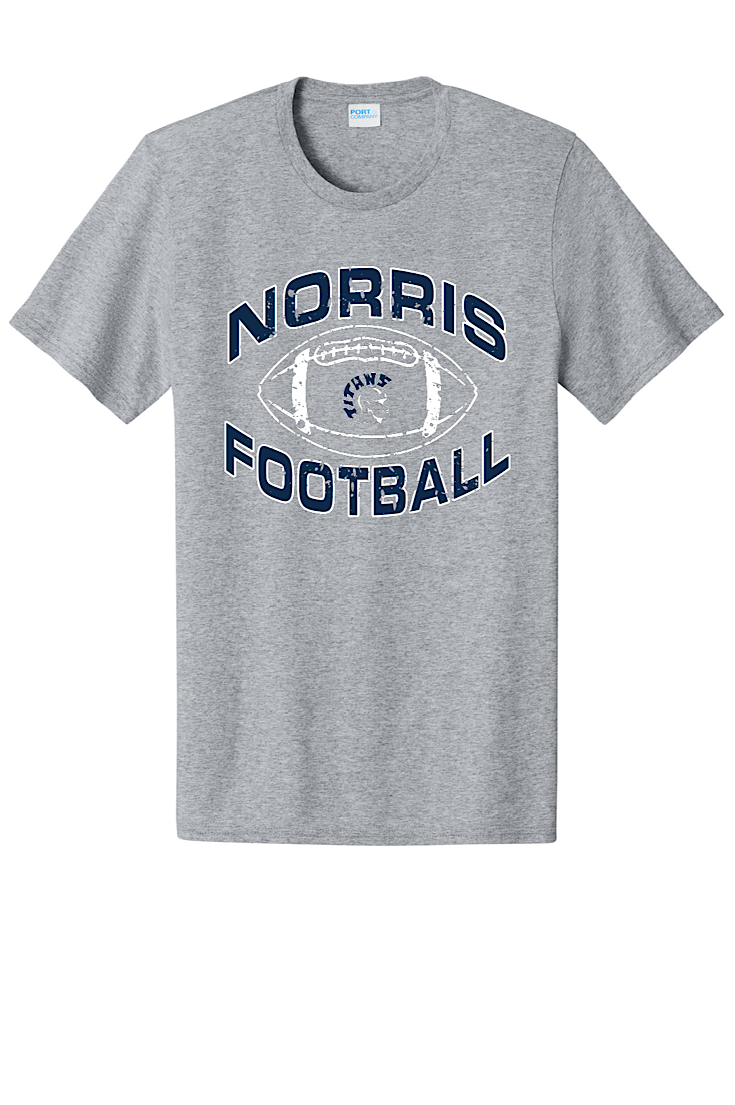 Norris Football Athletic Gray Unisex Tee