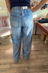 Jayleen Judy Blue Elastic Waist Straight Leg Denim