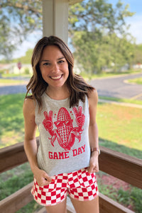 Retro Corn Guy Game Day Muscle Tank