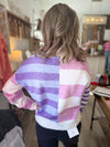 Grayson Shades of Purple Stripe Sweater