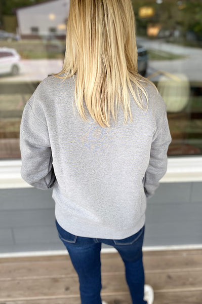 Kamryn Coziest Grey Fleece Sweatshirt