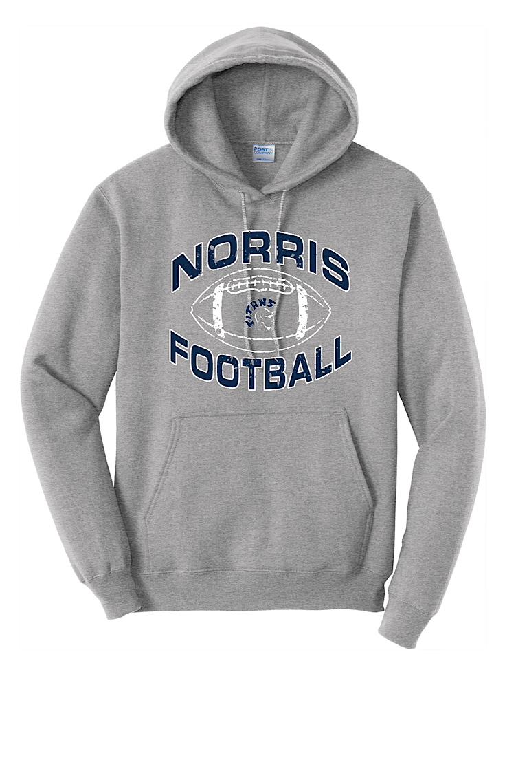 Norris Football Athletic Gray Hoodie