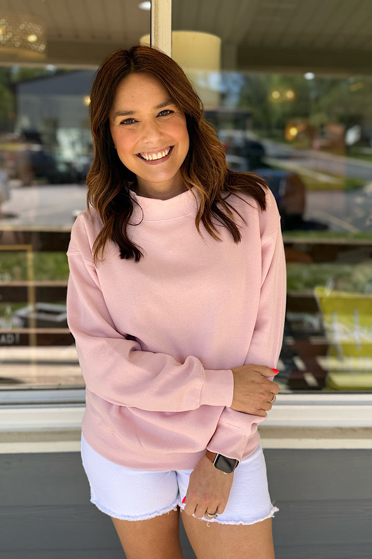 Blakely Mock Neck Sweatshirt {3 Colors}