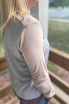 Silas Gray Colorblock Raglan Top