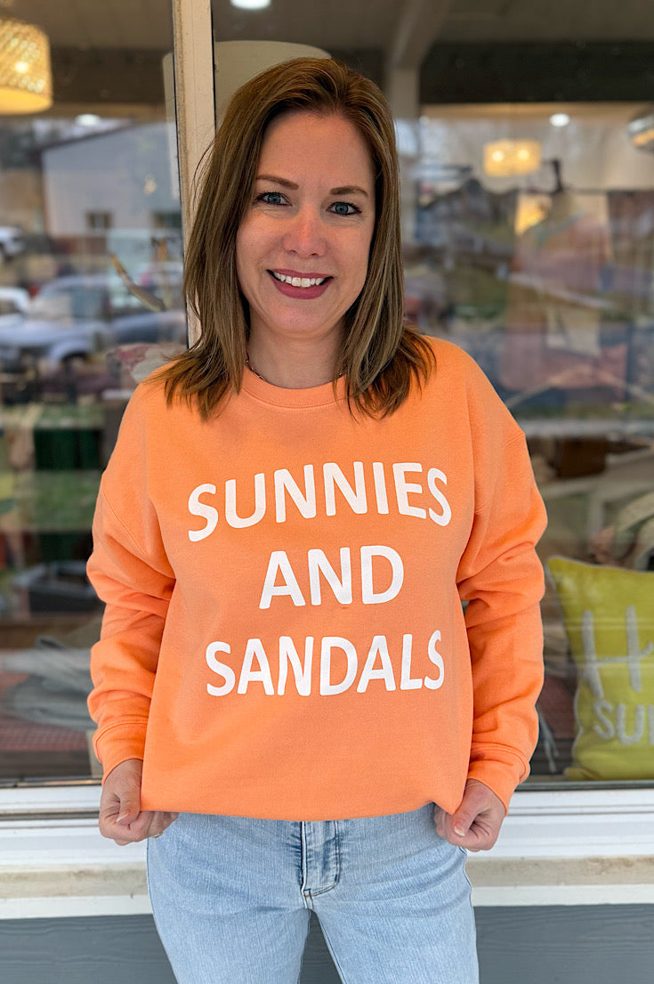 Sunnies and Sandals Bright Coral Fleece