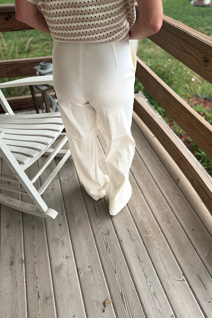 Denver Linen Cream Pants