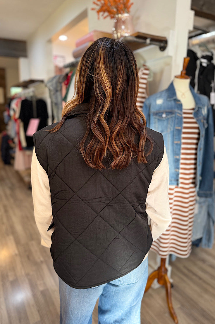 Gentry Sleeveless Puffer Vest {2 colors}
