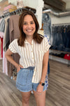 Lakely Stripe Short Sleeve Button Up