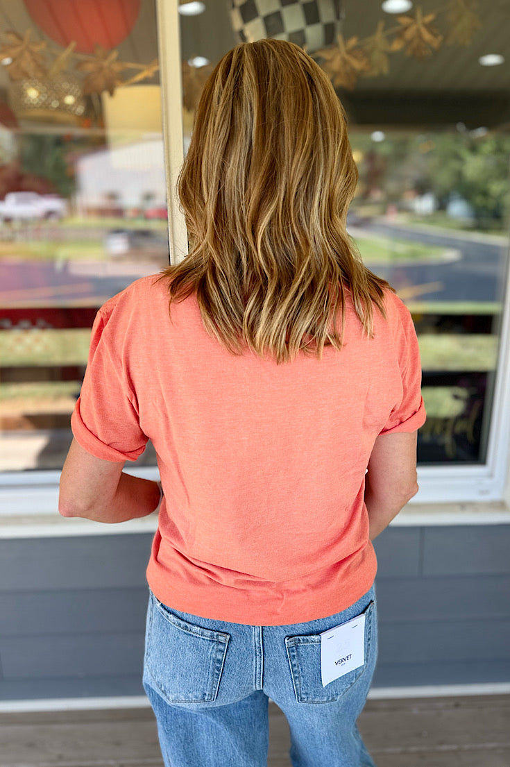 Jack-O Heather Orange Stripe Tee