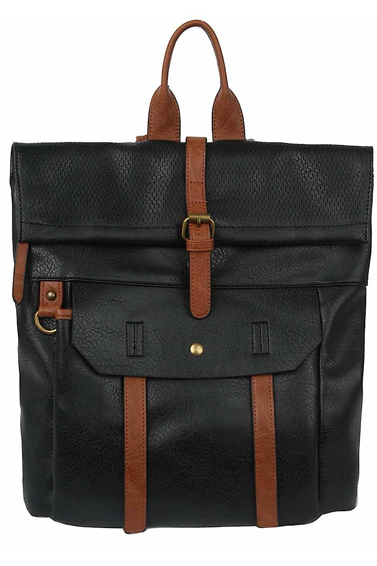 The Breckett Buckle Flap Backpack Purse {4 colors}