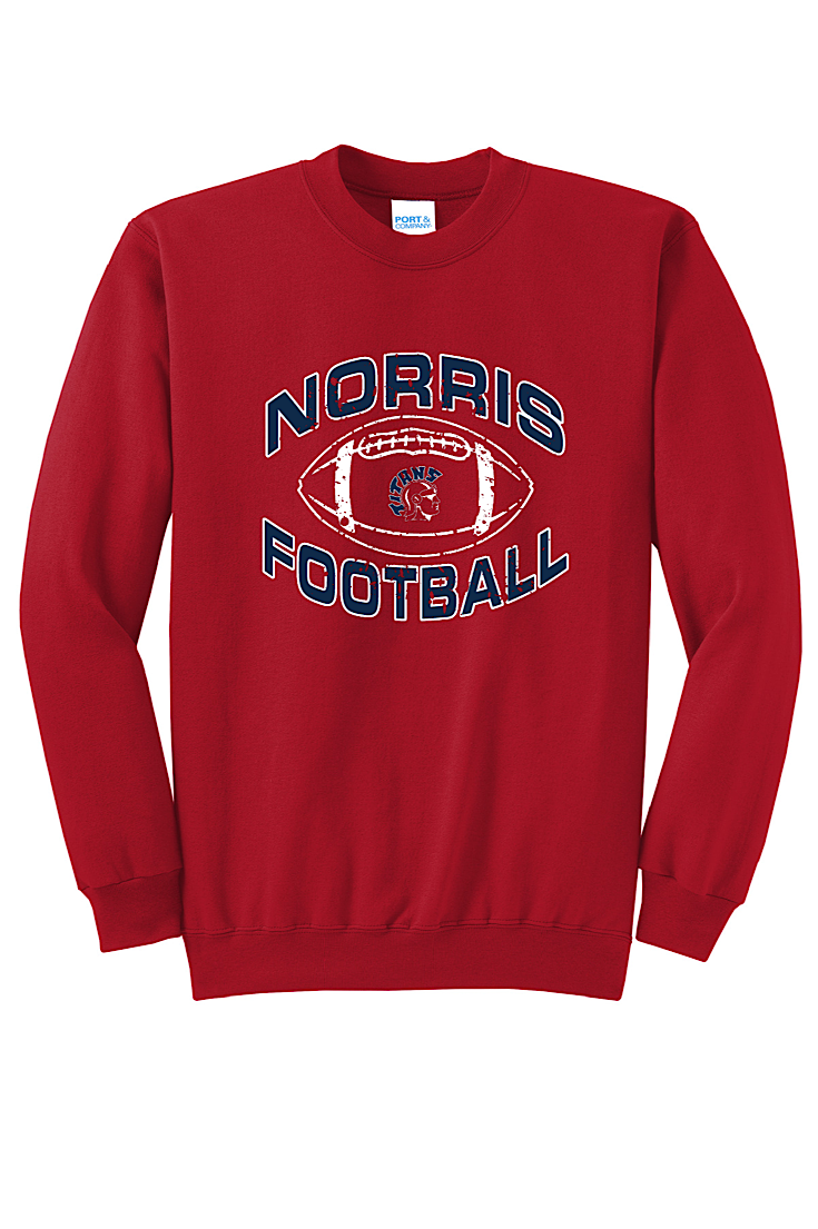 Norris Football Unisex Port & Co Red Fleece
