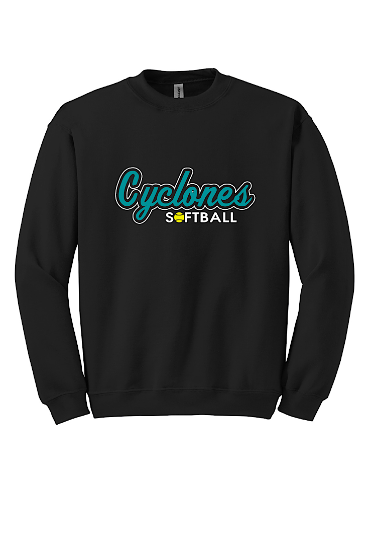 Cyclones Softball Black or Charcoal Sweatshirt