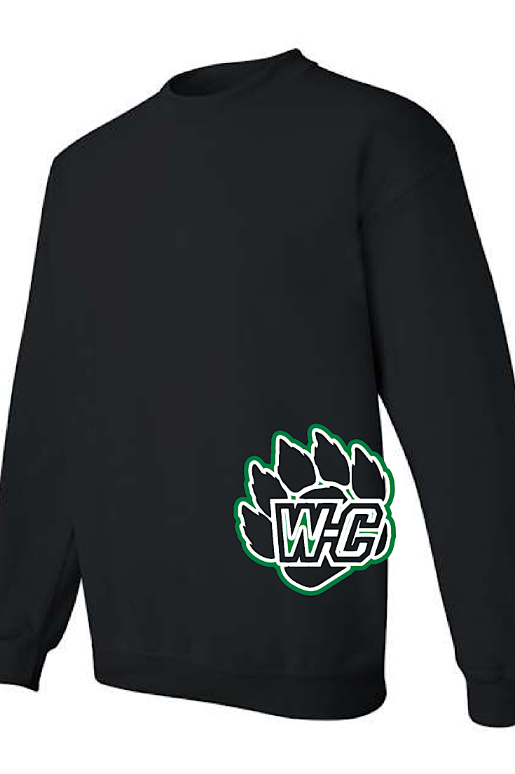 Wolverines Black Long Back Sweatshirt w/ Side Logo
