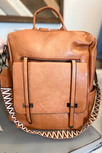 Micki Faux Leather Backpack {2 colors}