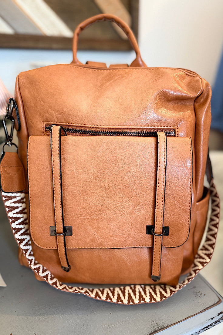 Micki Faux Leather Backpack {2 colors}