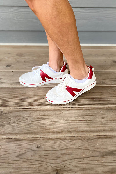 Roxy White and Red Sneaker by MIA