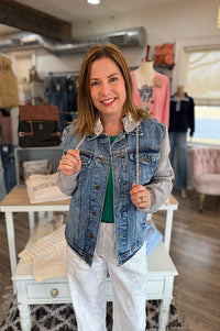 Bryer Denim Jacket with Hood