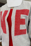 Gray NE Sweatshirt Cardi