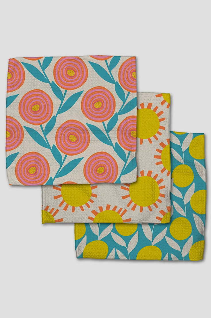 Geometry Dishcloth Set of 3