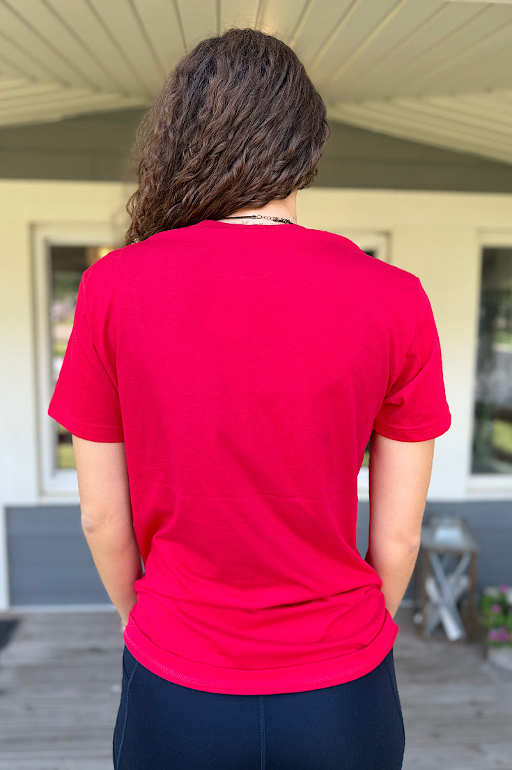 Outline Nebraska Red Unisex Tee