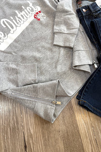 The District Side Zip Ladies Sweatshirt